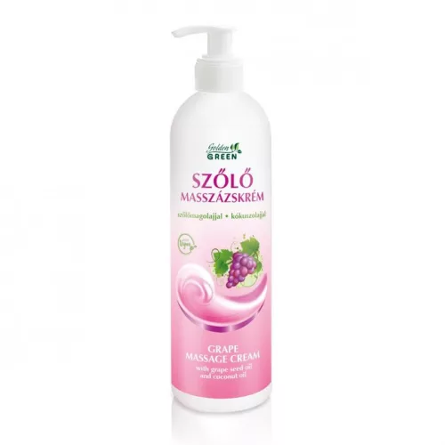 Golden Green Szőlő Masszázskrém Kókuszolajjal 500ml