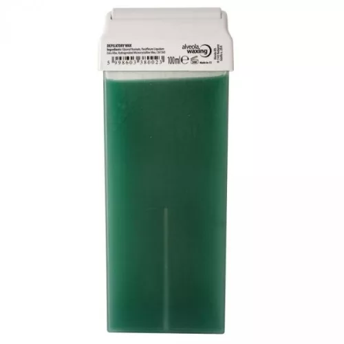 Alveola Waxing 100ml Gyantapatron Azulénes ZÖLD fekete feliratos AW9006