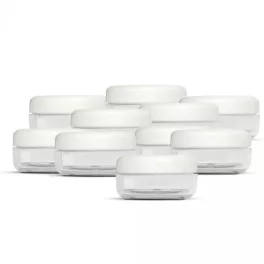 Műanyag tégely 30ml víztiszta 10db/csom. TÉ9535