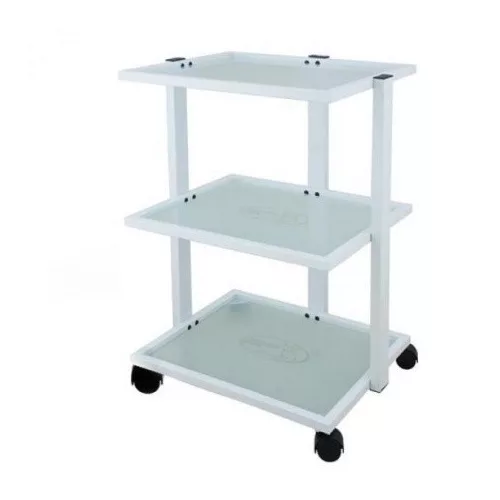 Eszközkocsi 3 üvegpolcos lámpatartóval AE101040