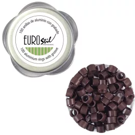 Eurostil Burgundi hornyolt mikrogyűrű 100db 02927
