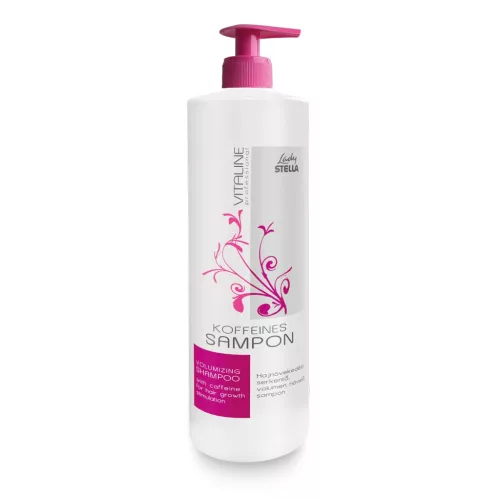 Vitaline Volumennövelő Koffeines Sampon 1000ml Pink/Fehér