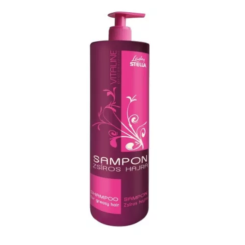 Vitaline Sampon Zsíros hajra mentollal 1000ml Pink