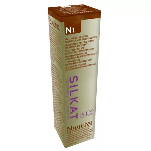 BES Silkat N1 Tápláló sampon 300ml Igénybevett hajra