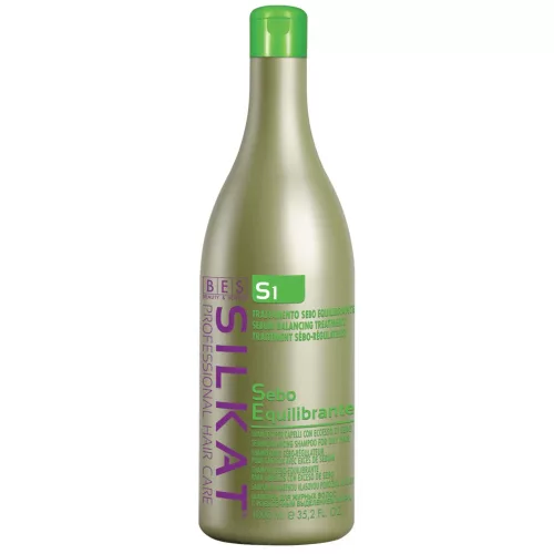BES Silkat S1 Sebo sampon 1000ml Faggyútermelést szabályozó Equilibrante