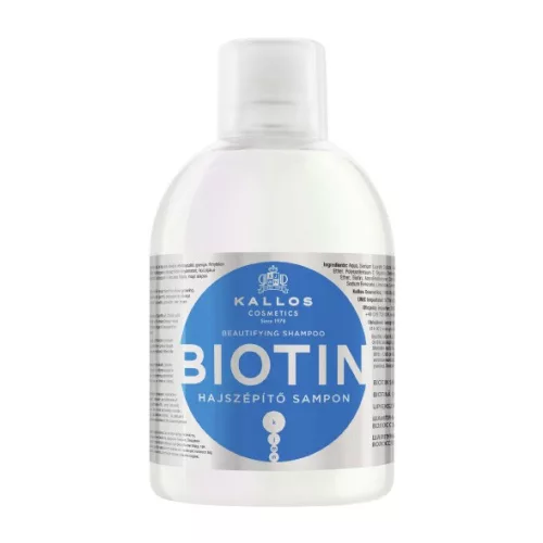 KJMN BIOTIN Hajszépítő sampon 1000ml Gyenge, fénytelen hajra