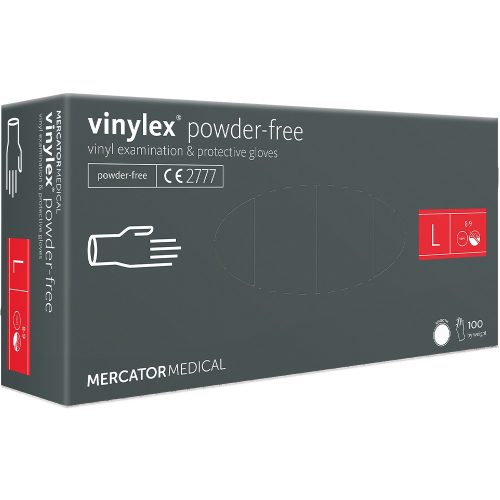 VINYLEX Púdermentes Vinil kesztyű L 100db/cs Powder Free
