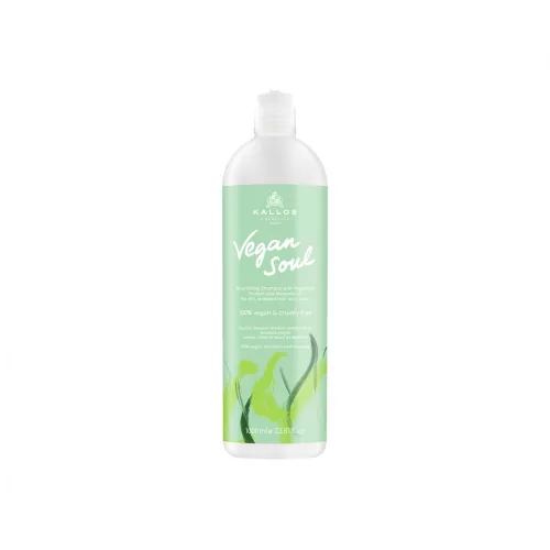 Kallos Vegan Soul Tápláló sampon 1000ml Száraz, kimerült hajra és fejbőrre