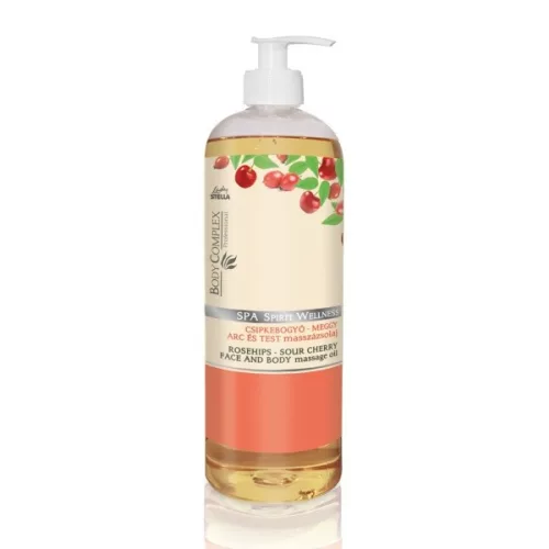 Lady Stella Spa Spirit Wellness Csipkebogyó-Meggy Kötőszövet Erősítő Masszázsolaj 1000ml