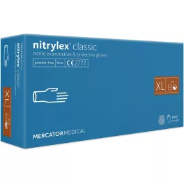   Nitrylex Classic púdermentes nitril kesztyű 100db XL A100 kék RD30019005