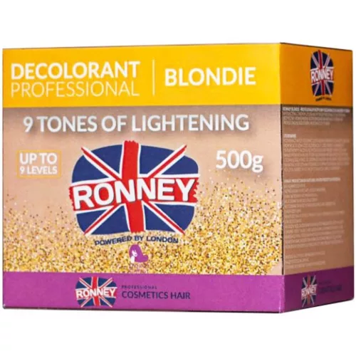 Ronney Professzinális porzásmentes szőkítőpor 500g, akár 9 árnyatat világosítására RA00015