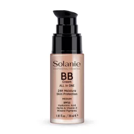   Solanie BB krém hialuronsavval és fényvédővel SPF15 - médium