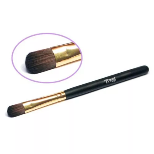 Lapos ecset 8mm Fekete ezüst