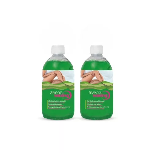 Alveola Waxing Nyugtató zselé világoszöld gyantázás után 2*300ml AW9713