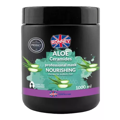 Ronney Hidratáló Aloe és Ceramid komplex pakolás / hajmaszk 1000ml Száraz, fakó hajra