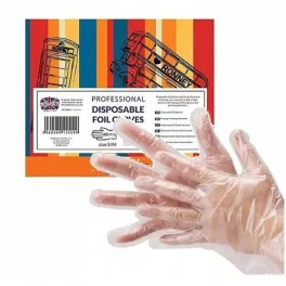   Ronney Egyszer használatos fólia kesztyű nylon/PE 100db/cs S/M méret