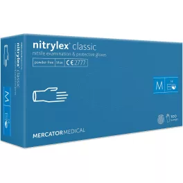   Nitrylex Classic púdermentes nitril kesztyű 100db M A100 kék RD30019003