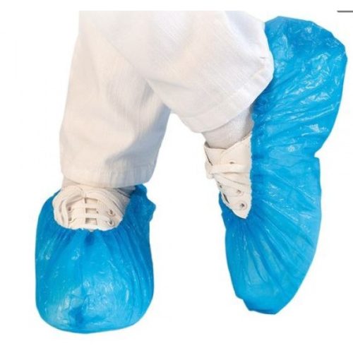 Cipővédő kék gumis, polietilén 1db