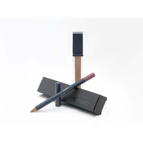 ADEN Folyékony rúzs + Szájkontúr ceruza szett 15 Extreme Nude 7ml+1,14gr