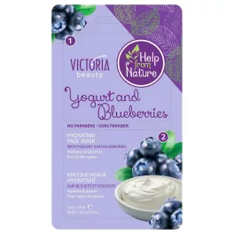 VICTORIA Arcmaszk - HIDRATÁLÓ - Áfonya & Joghurt 2x7ml
