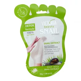   VICTORIA SNAIL Lábmaszk - Revitalizáló és Tápláló Csiganyál kivonattal 1pár 30gr