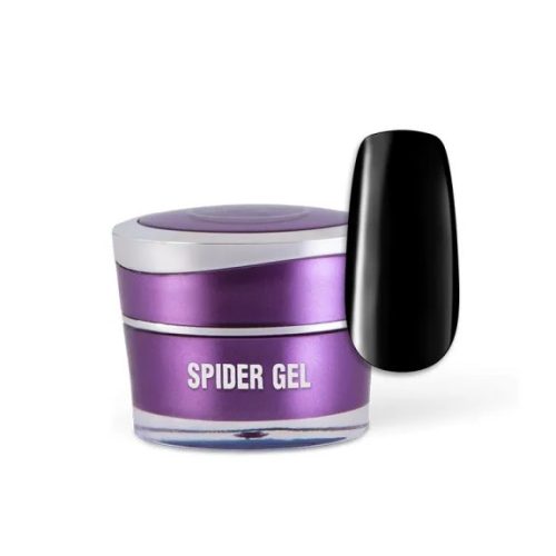 Perfect Nails Spider Gel - Műköröm díszítő színes zselé - Fekete - 5g