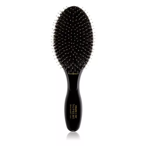 Olivia Garden Ceramic+Ion BLACK Supreme Combo lapos szőrkefe