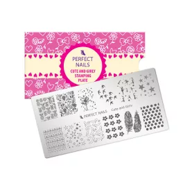 Perfect Nails Körömnyomda Lemez - Cute & Girly