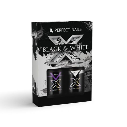 Perfect Nails Lacgel LAQX B&W Gél Lakk Szett