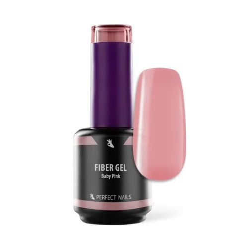 Perfect Nails Fiber Gel Vitamin - Üvegszálas Alapzselé- 15ml - Baby Pink