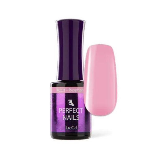 Perfect Nails LacGel #212 Gél Lakk 8ml - Raspberry - Creamy