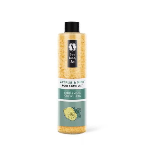Sara Beauty Spa Citrus & Menta frissítő fürdősó és lábsó 330g