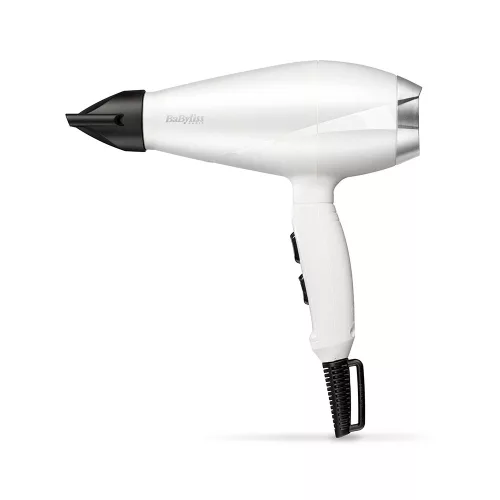 BaByliss Speed Pro Hajszárító 2000W, AC motor, fehér-ezüst kivitel BA6704WE