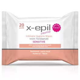 X-Epil Intimo Intim törlőkendő - sensitive 20db