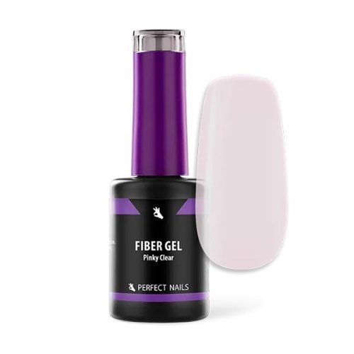 Perfect Nails Fiber Gel Vitamin - Üvegszálas Erősített Gél Lakk Alap 8ml - Pinky Clear