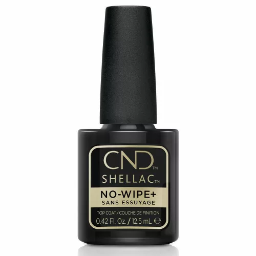 CND Shellac NO-WIPE+ Top Coat fixálás mentes fedőlakk 12,5 ml