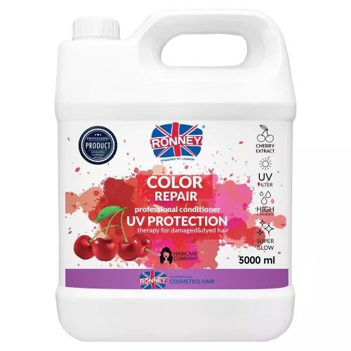 Ronney Color Repair Cherry színvédő balzsam/ kondicionáló 5000ml Festett hajra