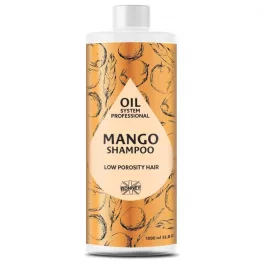   Ronney Professional Oil System Sampon 1000ml alacsony porozitású hajra Mangó olajjal