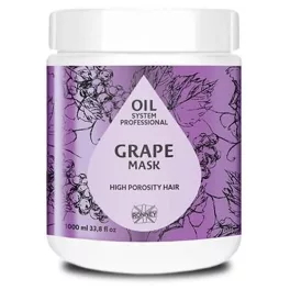   Ronney Professional Oil System Pakolás / hajmaszk 1000ml erősen porózus hajra Szőlő olajjal