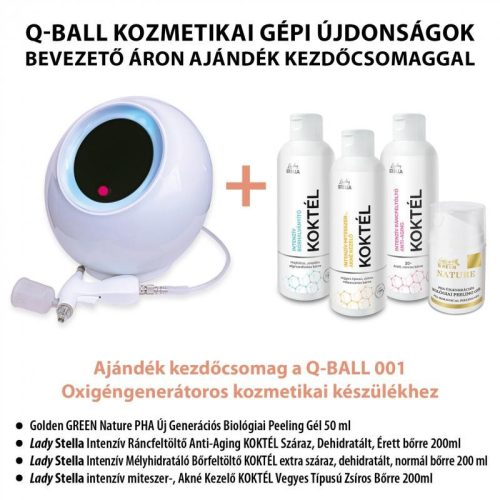 Q-BALL Kozmetikai Hidratáló és Oxigéngenerátor Q-001 + Ajándék bevezető csomaggal