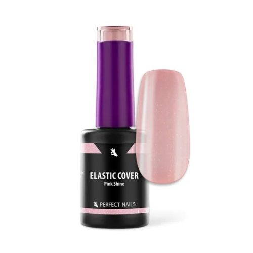 Perfect Elastic Cover - Rubber Base Gel - Ecsetes Műkörömépítő Zselé 8ml - Pink Shine