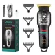 VGR Professzionális Haj és Szakállvágó Cordless Barber Hair Beard Clipper Fekete V-971B