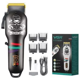   VGR Professzionális Hajvágógép Barber Professional Hair Clipper V-699B fekete