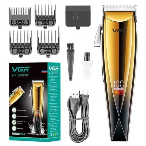 VGR Professzionális Hajvágógép vízálló-IPX4 Cordless Hair Clipper For Men V-115