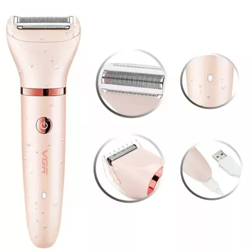 VGR Professzionális Női borotva, szőreltávolító készlet 3in1 V-735 Rózsaszín