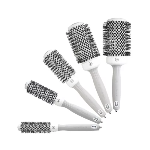 Olivia Garden Expert Shine Blowout körkefe SZETT 5db White & Grey