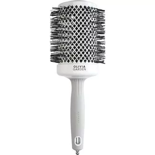 Olivia Garden Expert Shine Blowout körkefe 65mm White & Grey