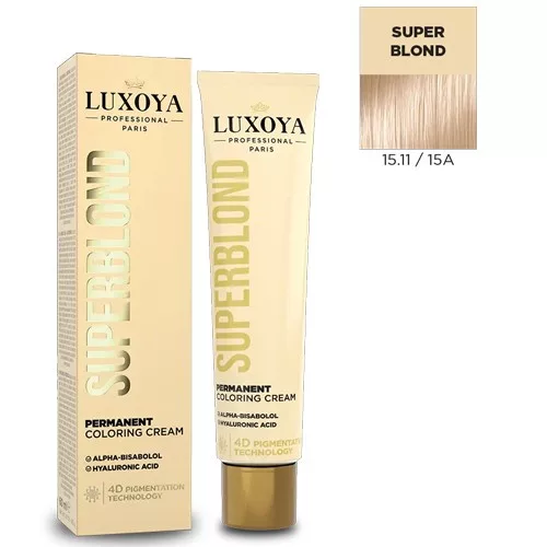 Luxoya SuperBlond 15.11/15A 60ml Extra világosító hajfesték