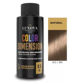   Luxoya Color Dimension 8.0/8N 60ml Ápoló tartós hajszínező