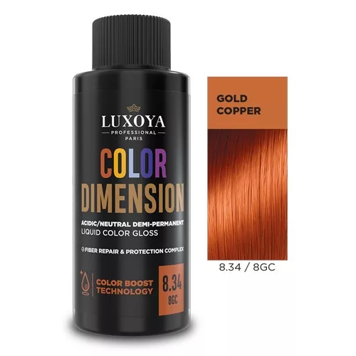 Luxoya Color Dimension 8.34/8GC 60ml Ápoló tartós hajszínező